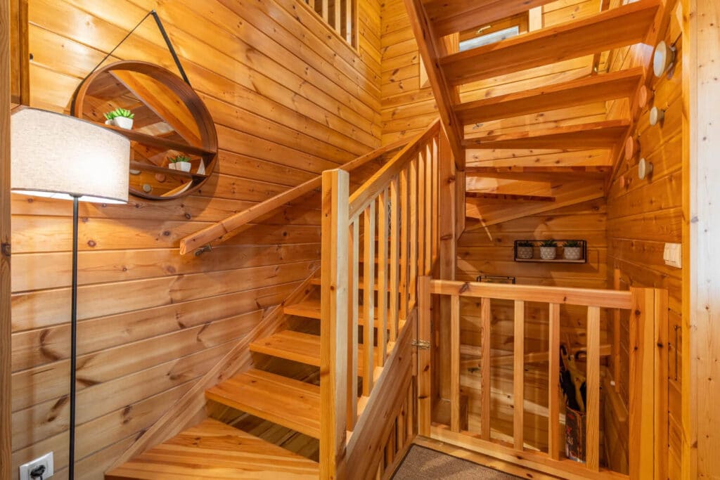 escalier en bois