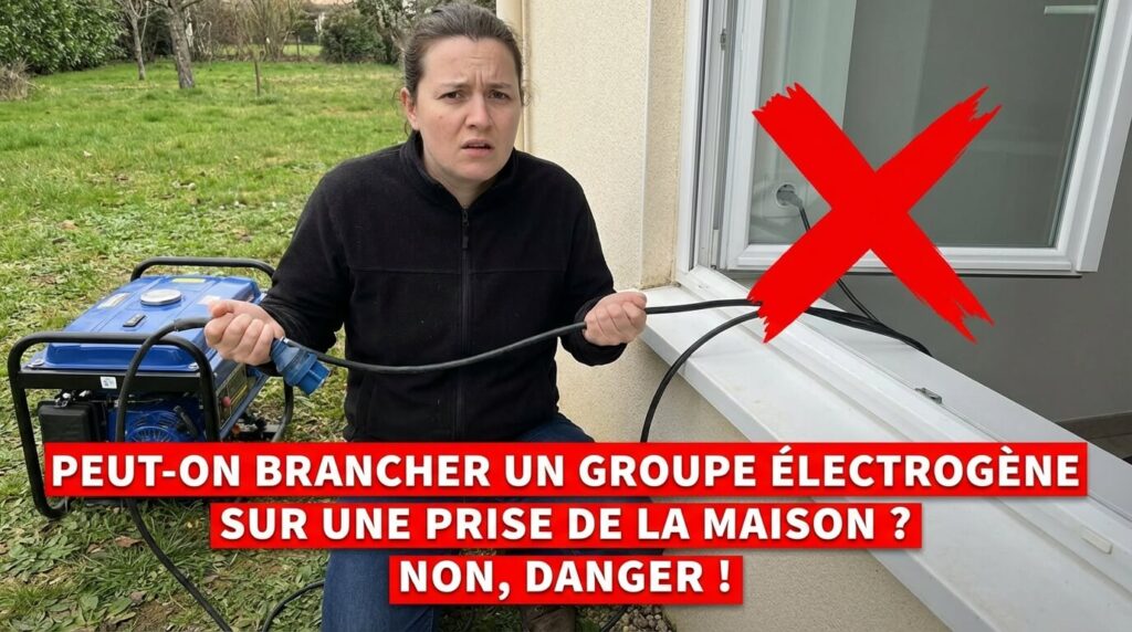 Peut-on brancher un groupe électrogène sur une prise de la maison ?