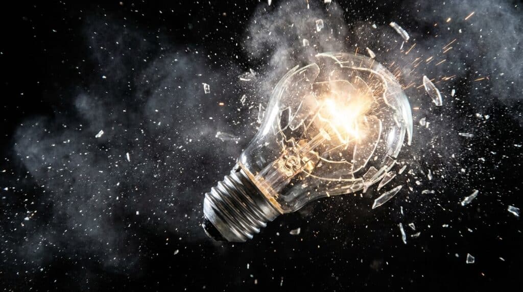 Ampoule qui explose : Quels sont les dangers réels et comment nettoyer en sécurité ? 2 Ampoule qui explose