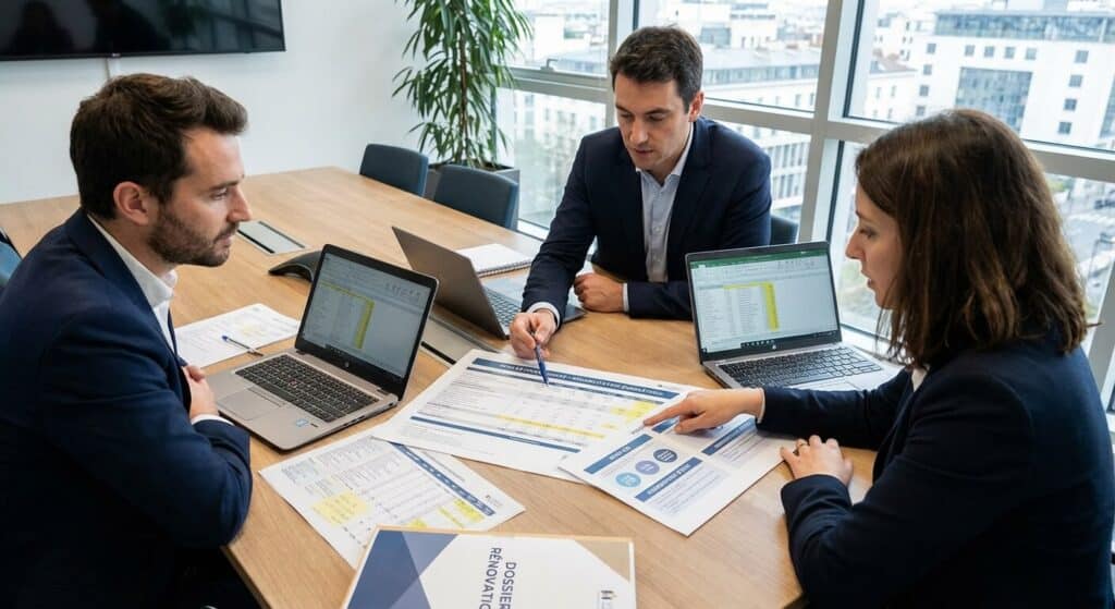 Analyse d'un plan de financement pour la réhabilitation énergétique incluant les aides CEE et les subventions d'État.