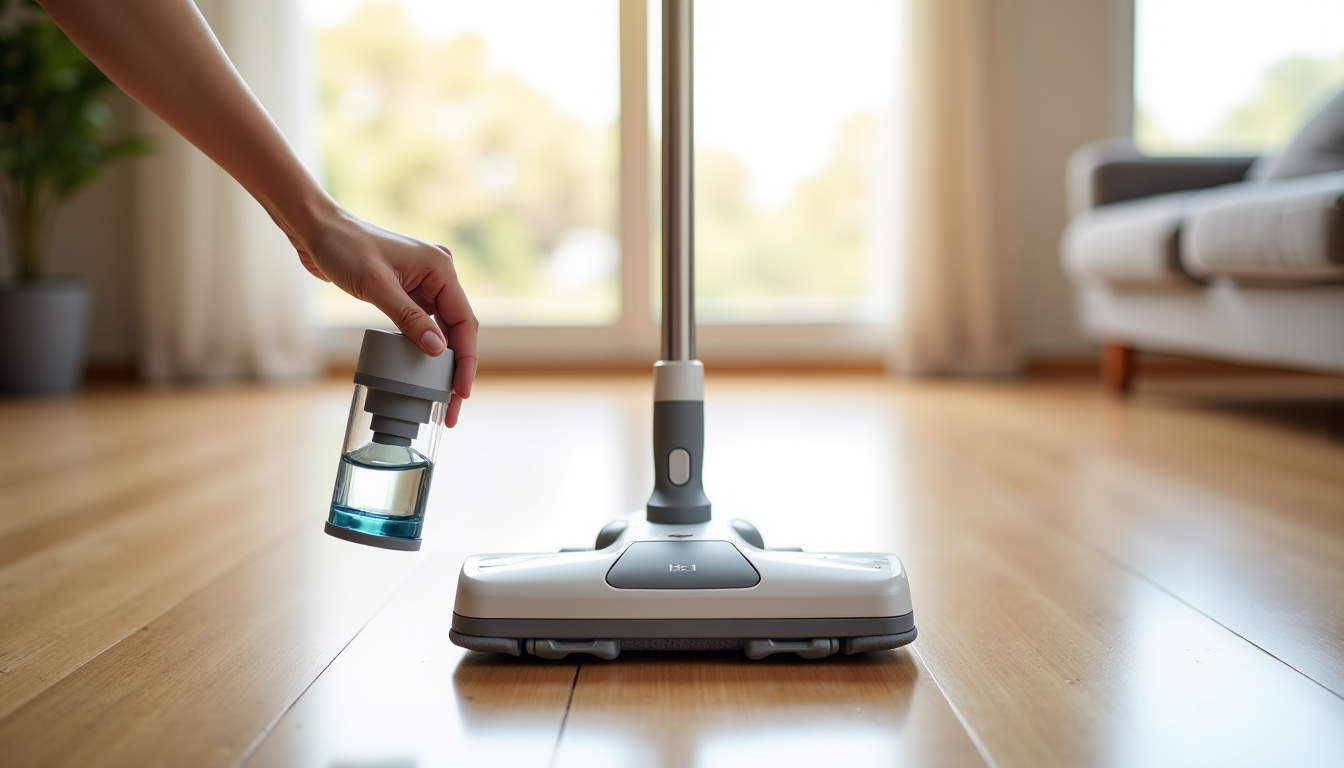 Illustration : lus confortables. assurez-vous que les réservoirs sont faciles — aspirateur laveur choisir selon votre type de sol et votre budget ?